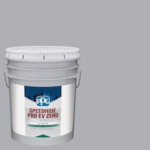 Speedhide Pro EV Zero 5 gal. PPG1013-4 Silver Charm Semi-Gloss Interior Paint