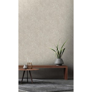 Cream Luxurious Leopard Print Metallic-Shelf Liner Non-Woven Non-Pasted Wallpaper (57 sq. ft.) Double Roll