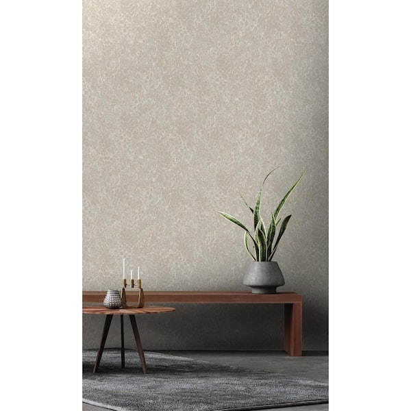 Walls Republic Cream Luxurious Leopard Print Metallic-Shelf Liner Non-Woven Non-Pasted Wallpaper (57 sq. ft.) Double Roll