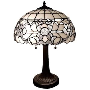 23 in. White Tiffany Style Vintage Table Lamp