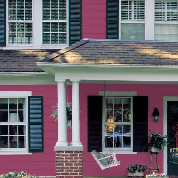 pink exterior wood paint