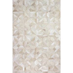 Santa Fe Camel 8 ft. x 10 ft. Geometric Contemporary Area Rug