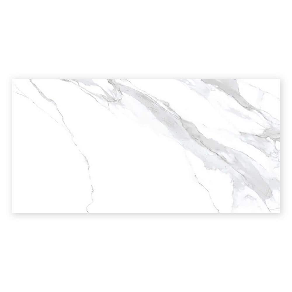 Veneto 4 in. x 5 in. Polished Statuary White Porcelain Rectangle Wall and Floor Tile Sample price history on PriceWatchPro