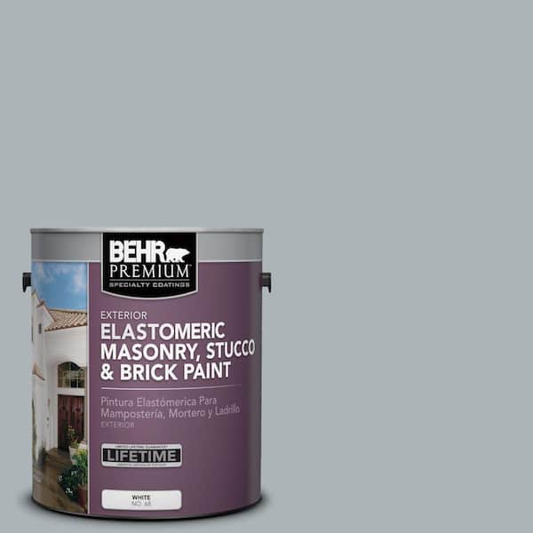 BEHR PREMIUM 1 gal. #MS-67 Quay Blue Elastomeric Masonry, Stucco and Brick Exterior Paint