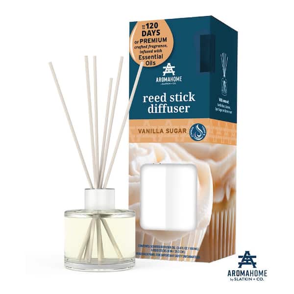AROMAHOME BY SLATKIN & CO AromaHome by Slatkin and Co Vanilla Sugar Automatic Air Freshener Dispenser Reed Stick Diffuser