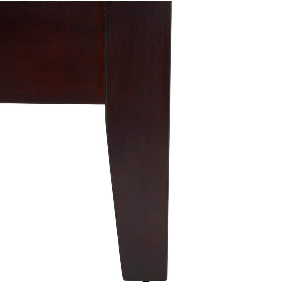 Alyson Espresso Queen Mahogany Wood Bed Frame