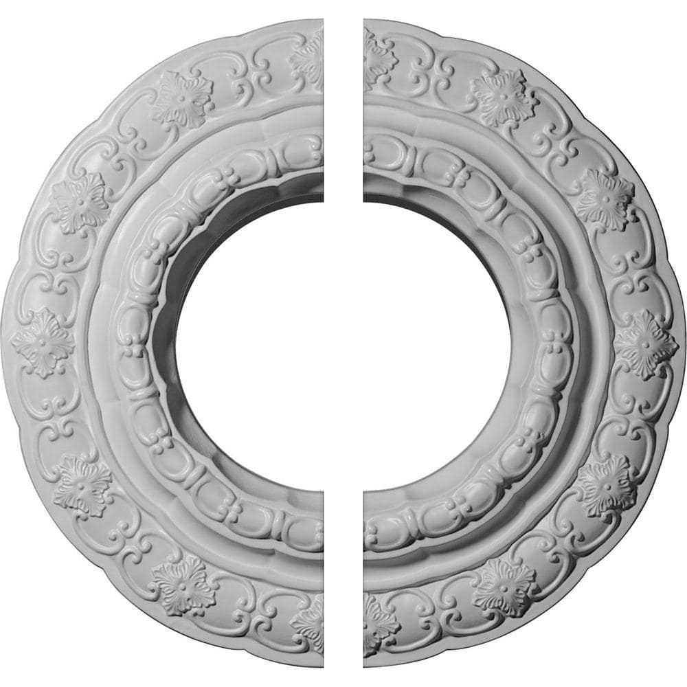15-3/8 in. x 7 in. x 1 in. Lisbon Urethane Ceiling Medallion, 2-Piece (Fits Canopies up to 7 in.) price history on PriceWatchPro