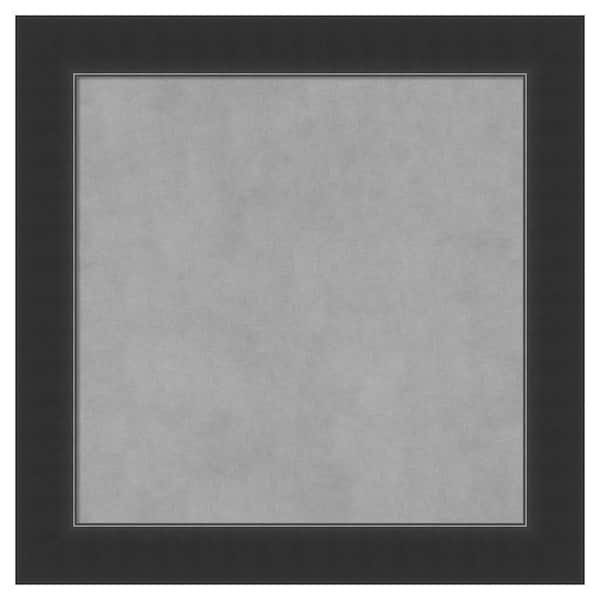 Amanti Art Corvino Black 25 in. x 25 in. Framed Magnetic Board