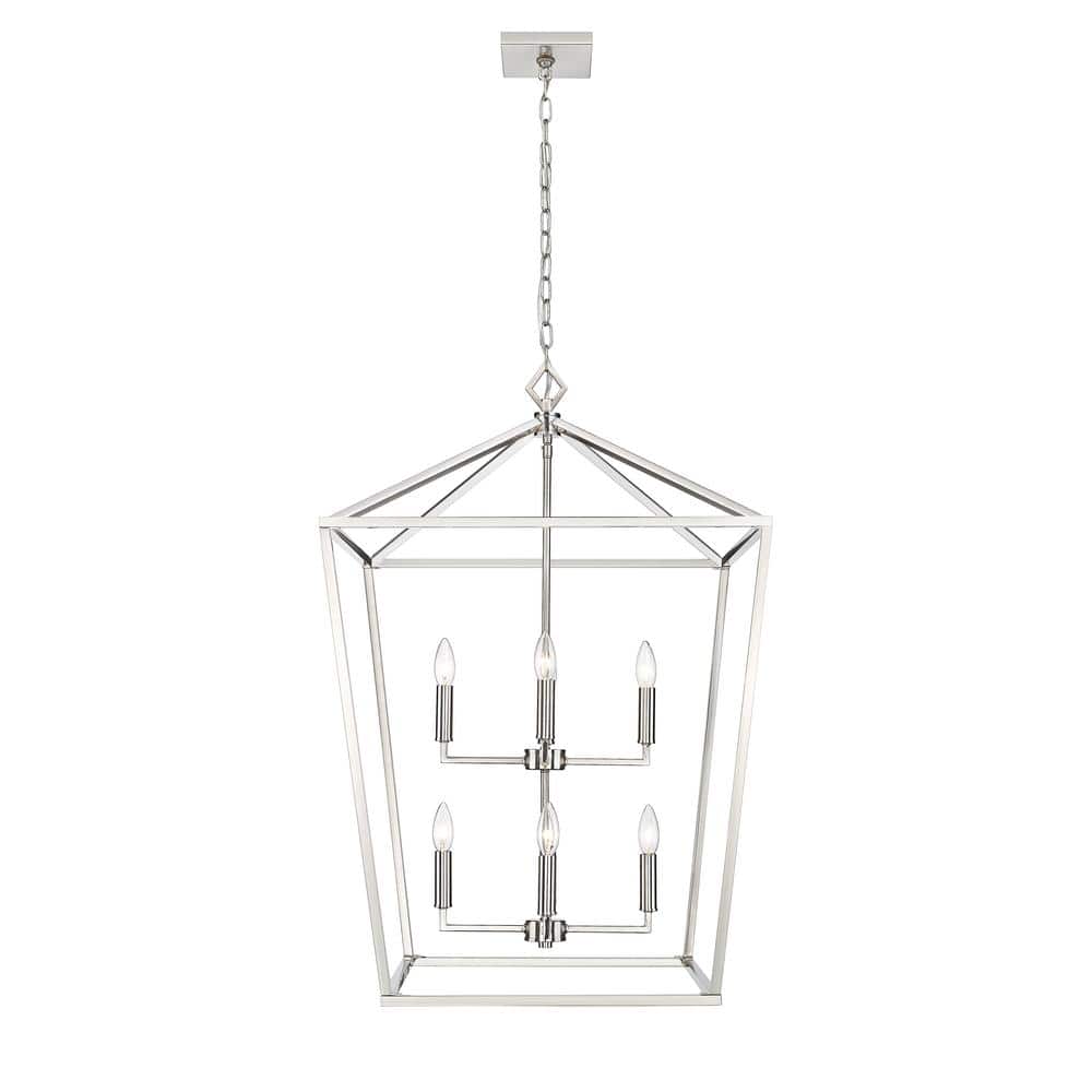 Elegant Satin Nickel 8-Light Pendant for Refined Interiors