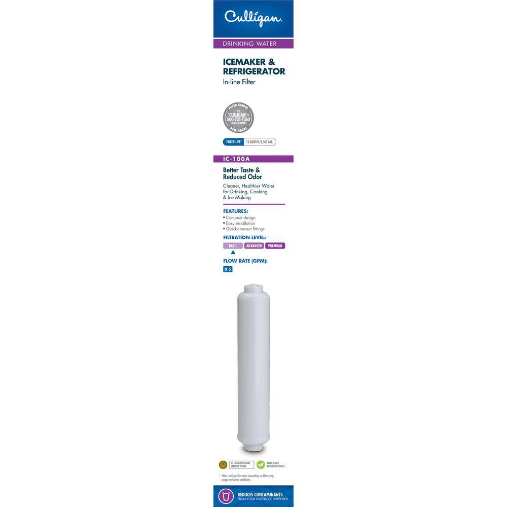 Culligan White Carbon Refrigerator and Ice Maker Filter