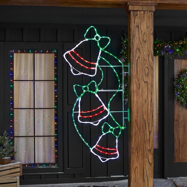 4 ft. LED Hanging Bells Holiday Yard Decoration Y7