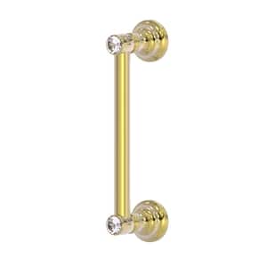 Carolina Crystal Collection 8 Inch Door Pull in Unlacquered Brass