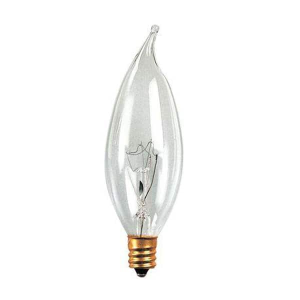Bulbrite 60-Watt Incandescent Flame/Ca10 Light Bulb (25-Pack)