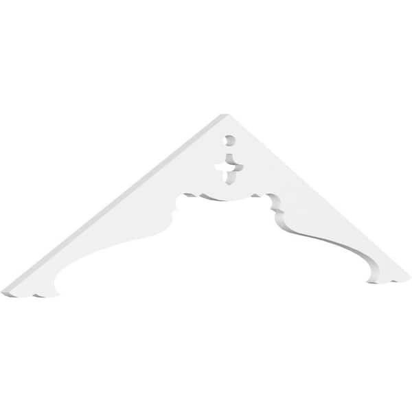 Ekena Millwork Heath 1 in. D x 14 in. W x 48 in. L Signature Urethane Gable Pediment