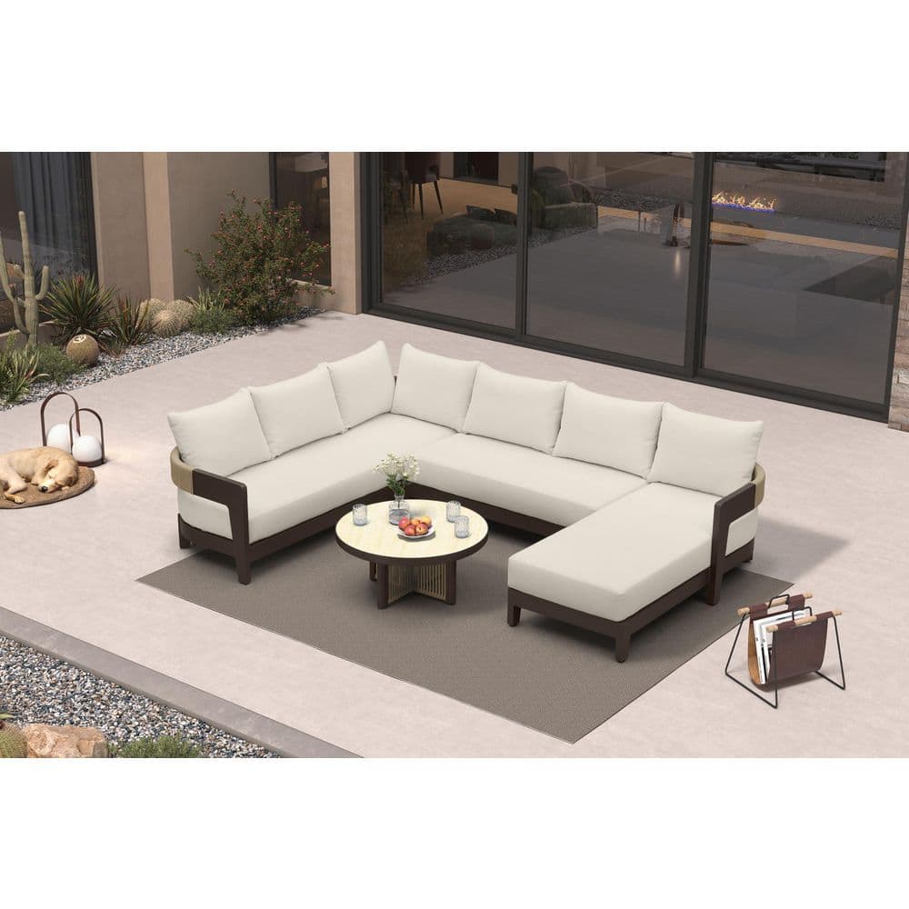 7-Piecess Patio Conversation Sets All Weather Outdoor Couch Sectional Set with Cushion Conversation Set Bronze price history on PriceWatchPro