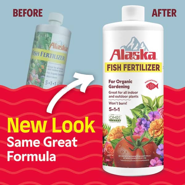 Alaska 100099247 Fish Emulsion All Purpose Plant Food, 1 Quart