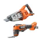 18V Cordless 2-Tool Combo Kit with Hand Vacuum and Brushless Oscillating Multi-Tool (Tools Only)