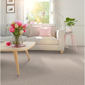 Coastal Charm II Color Tawny Beige 56 oz. Nylon Texture Installed Carpet