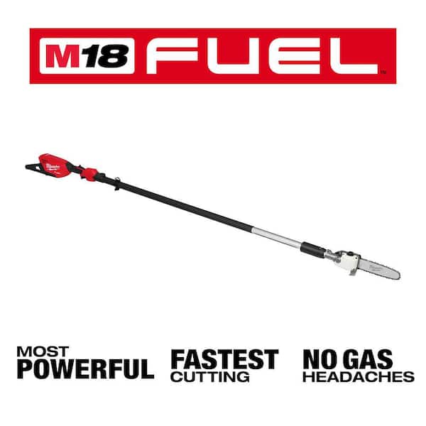 Milwaukee M18 FUEL 10 in. 18V Lithium-Ion Brushless Electric Cordless Telescoping Pole Saw, 13 ft. Length (Tool-Only)
