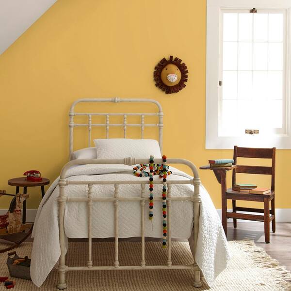 BEHR ULTRA 1 qt. #370D-6 Golden Cricket Extra Durable Flat Interior Paint &  Primer 172304 - The Home Depot