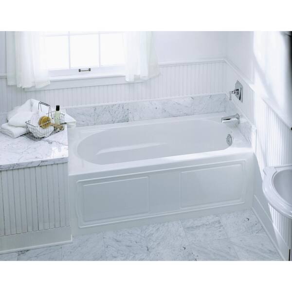 Acrylic Alcove Bathtub, 57 Inch Bathtub Lowe S