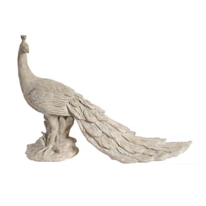 22 in. Peacock Decorative Statue