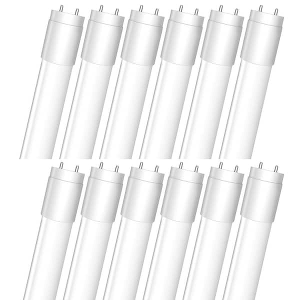 Feit Electric 10-Watt 2 ft. T8/12 G13 Type A Plug and Play Linear LED Tube Light Bulb, Cool White 4000K (12-Pack)