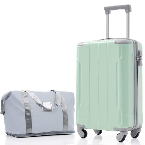 Merax 3 Bags 3-Piece Soft Lime ABS Hardshell Spinner 20 in Merax 3 Bags 3-Piece Soft Lime ABS Hardshell Spinner 20 in