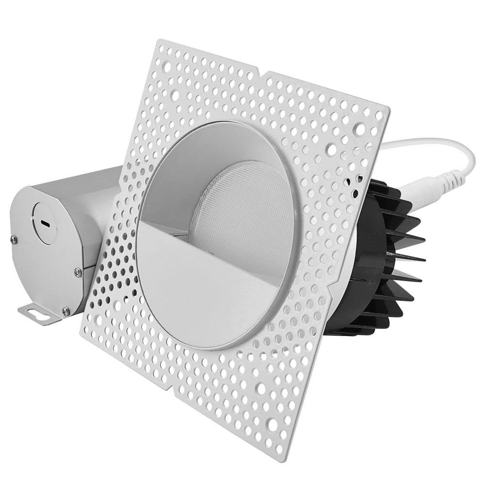 4 In. Integrated LED Trimless Recessed Light with White Wall Washer Trim, 25W, 2000LM, 5CCT, 60°, Dimmable, CRI90, ETL price history on PriceWatchPro