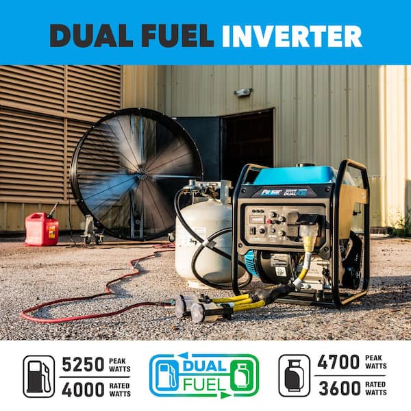 Pulsar 5250W Dual Fuel Gas Recoil Start Open Frame Inverter
