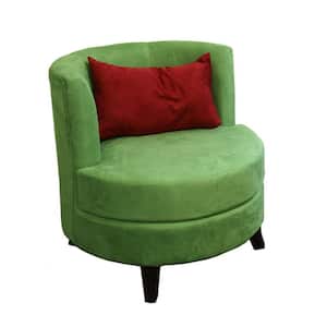 Charlie Green Polyester Barrel Chair