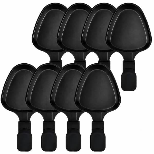 Mini Nonstick Triangle Raclette Cheese Melting Pans Replacement Trays for Raclette Grills, Set of 8, 7.48 in Length