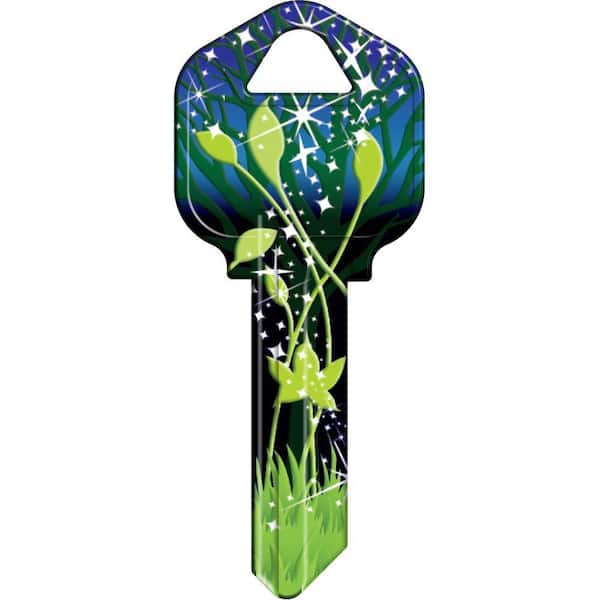 HY-KO Blank Kwikset Green Leaf House Key