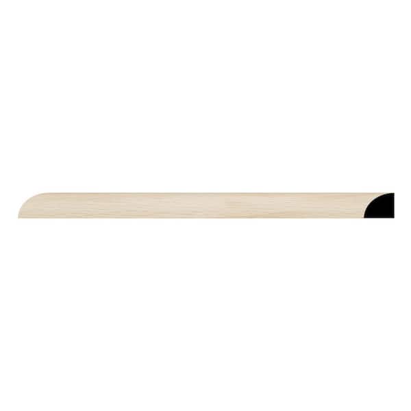 Ekena Millwork WM108 0.5 in. D x 0.5 in. W x 96 in. L Wood (White Oak) Quarter Round