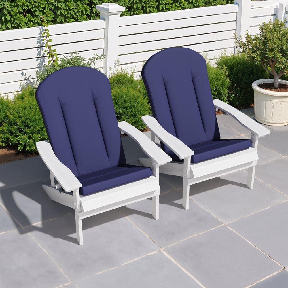 41 in. x 20 in. 2-Piece Deep Seating Outdoor Adirondack Chair Cushion in Navy price history on PriceWatchPro