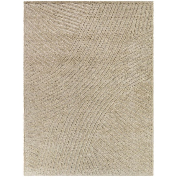 Claridge Taupe 5 ft. 3 in. x 7 ft. Organic Arches Area Rug