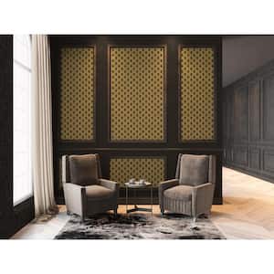 Absolutely Chic Metallic Brown/Black Art Deco Geometric Vinyl Non-Woven Non-Pasted Metal Wallpaper (Covers 57.75 sq.ft.)