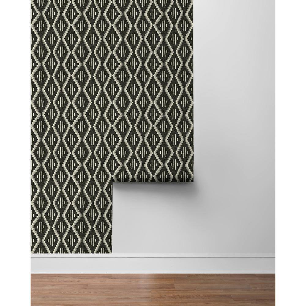 Noir Geometric Southwest Peel and Stick Wallpaper