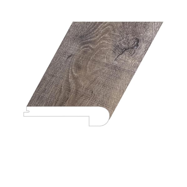 null Bellator Bespoke Sepia 1 in. Thick x 4.5 in. W x 94.5 in. L SPC Vinyl Flush Stair Nose Molding