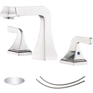 8 in. Widespread 2-Handle Bathroom Sink Faucet in Polished Chrome