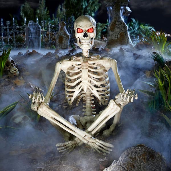 5 ft Grave & Bones LED Ultra Pose-N-Stay Skeleton