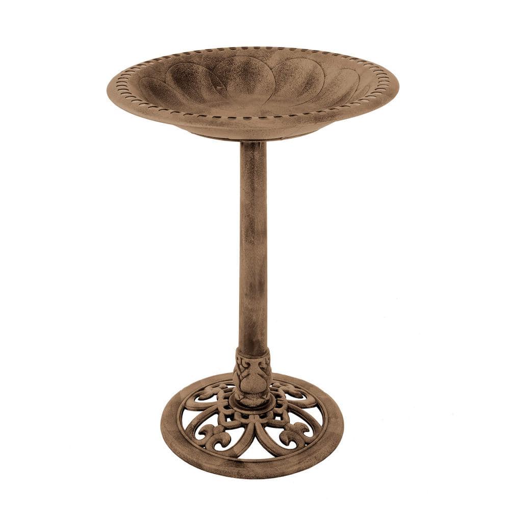 20 in. L x 20 in. W x 28 in. H Antique Flower Birdbath, Bronze price history on PriceWatchPro
