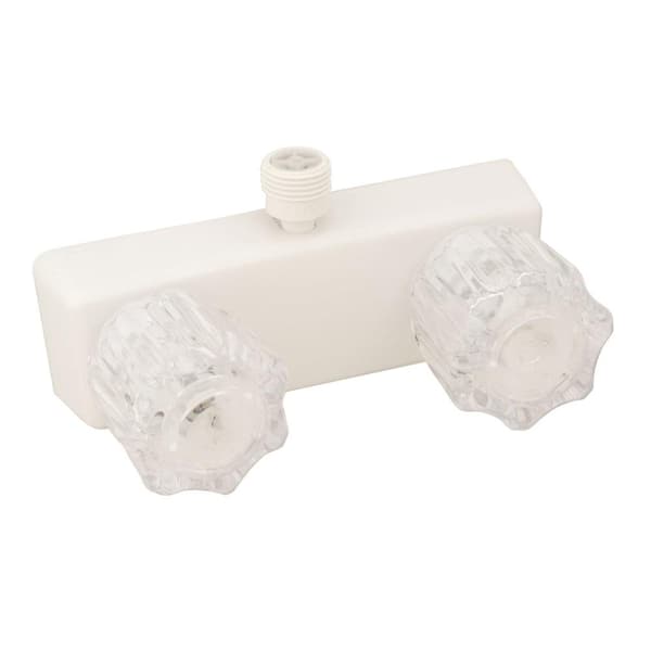 Empire Brass Shower Valve - 4 in., White D-Spud
