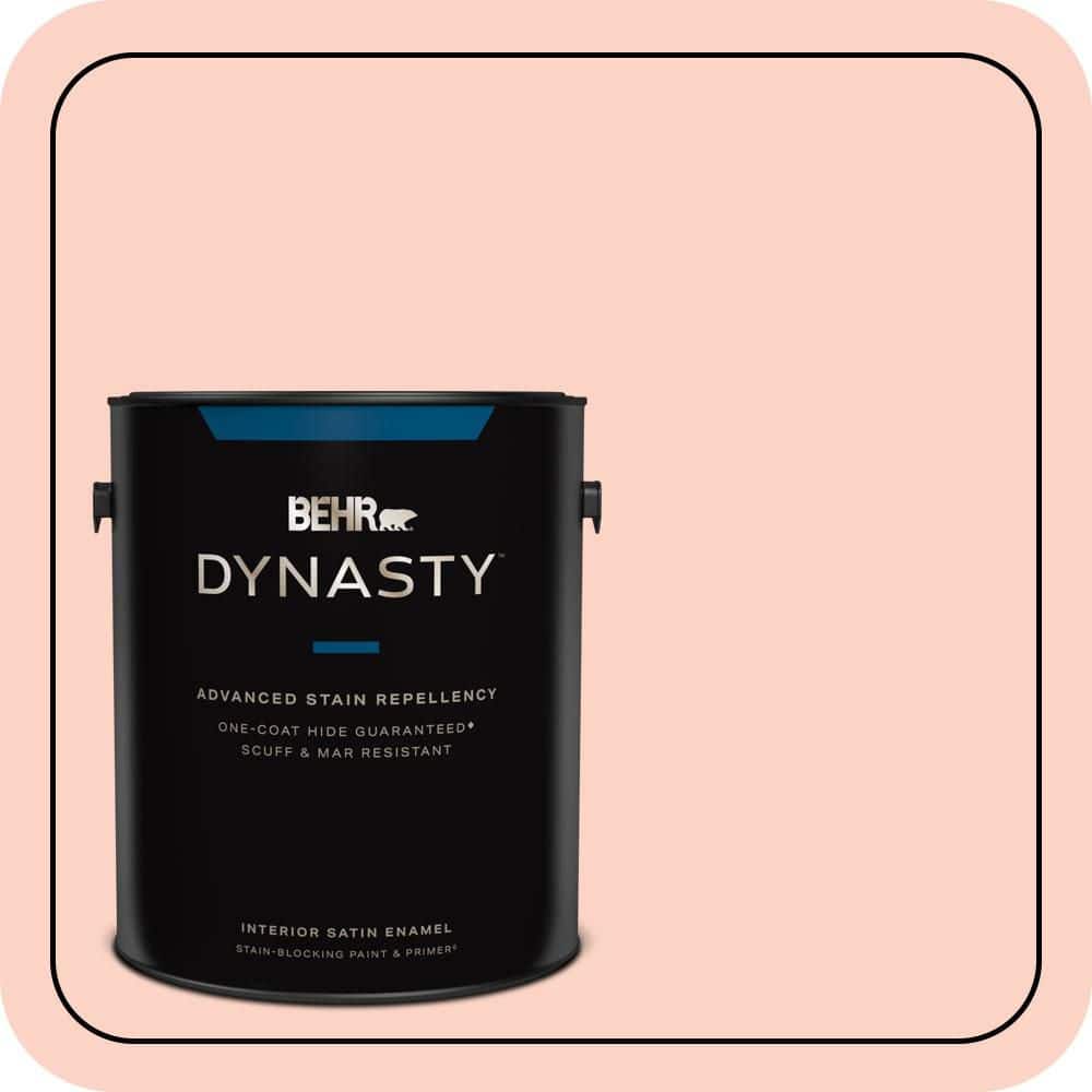 1 gal. #200A-2 Coral Cream Satin Enamel Interior Stain-Blocking Paint and Primer product image for price tracking