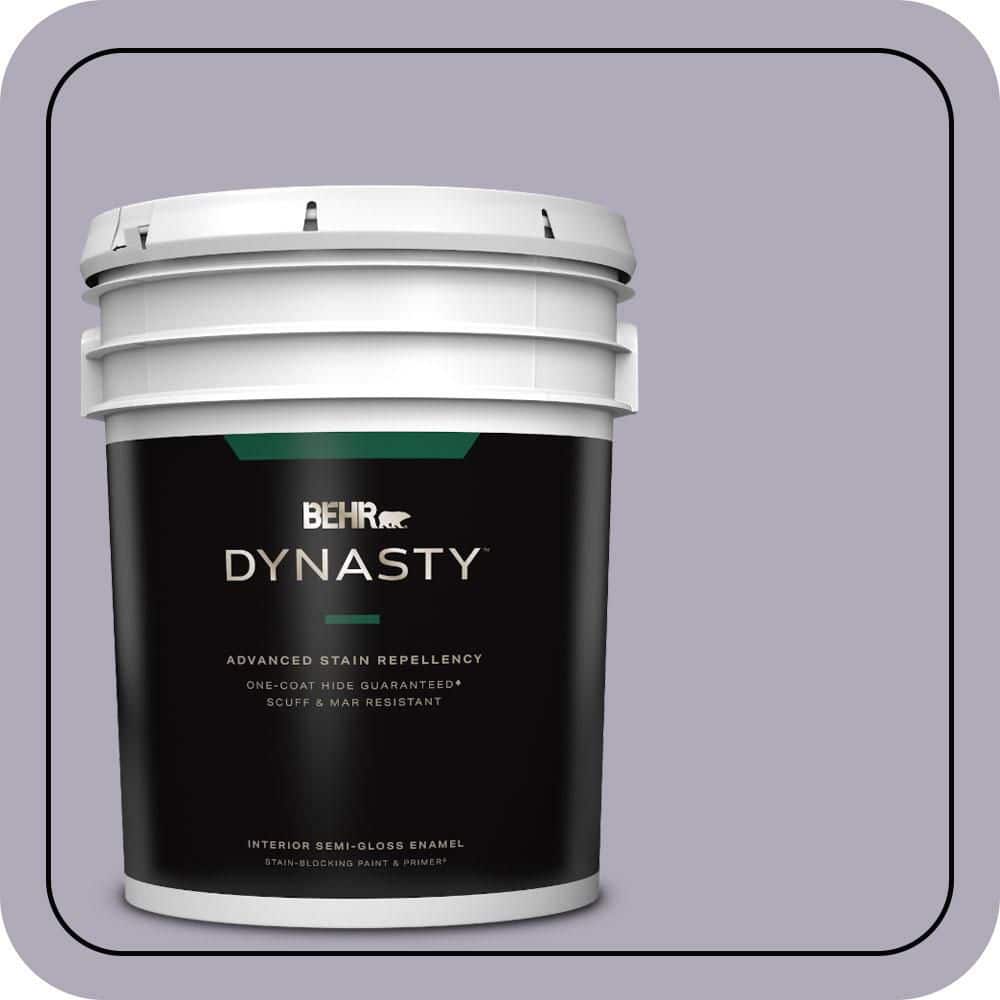 5 gal. #ICC-98 Lilac Bloom Semi-Gloss Enamel Interior Stain-Blocking Paint & Primer price history on PriceWatchPro