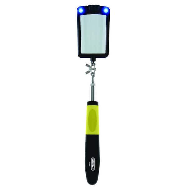 360 Swivel for Extra Viewing MOVKZACV Telescoping LED Lighted Inspection Mirror 