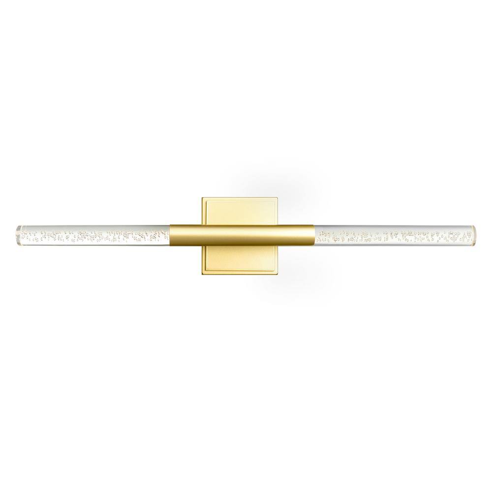 Dragonswatch 26 in. 1-Light Integrated LED Satin Gold Vanity Light price history on PriceWatchPro