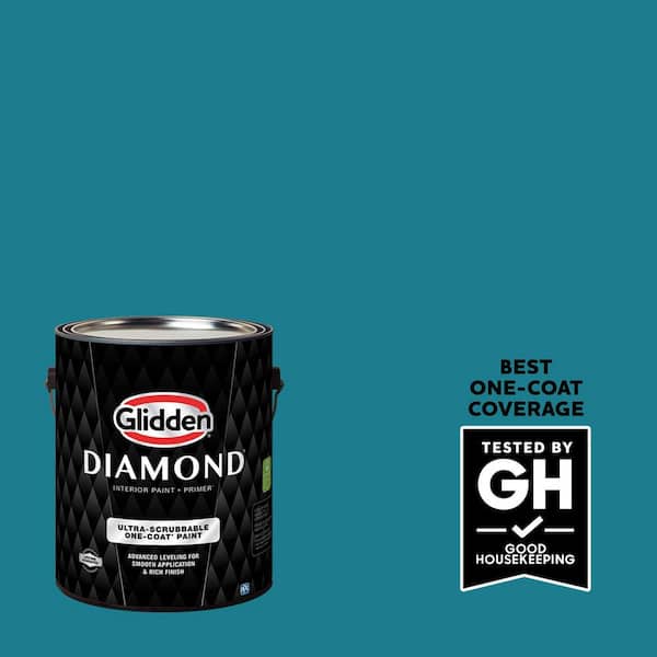 Glidden Diamond 1 gal. PPG1150-6 Bermuda Flat Interior Paint with Primer