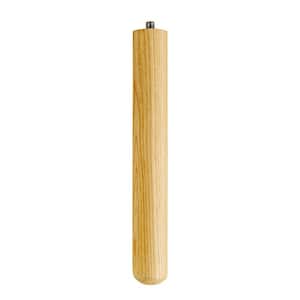 1-1/15 in. x 1-1/15 in. x 8 in. Solid Basswood Round Contemporary Leg