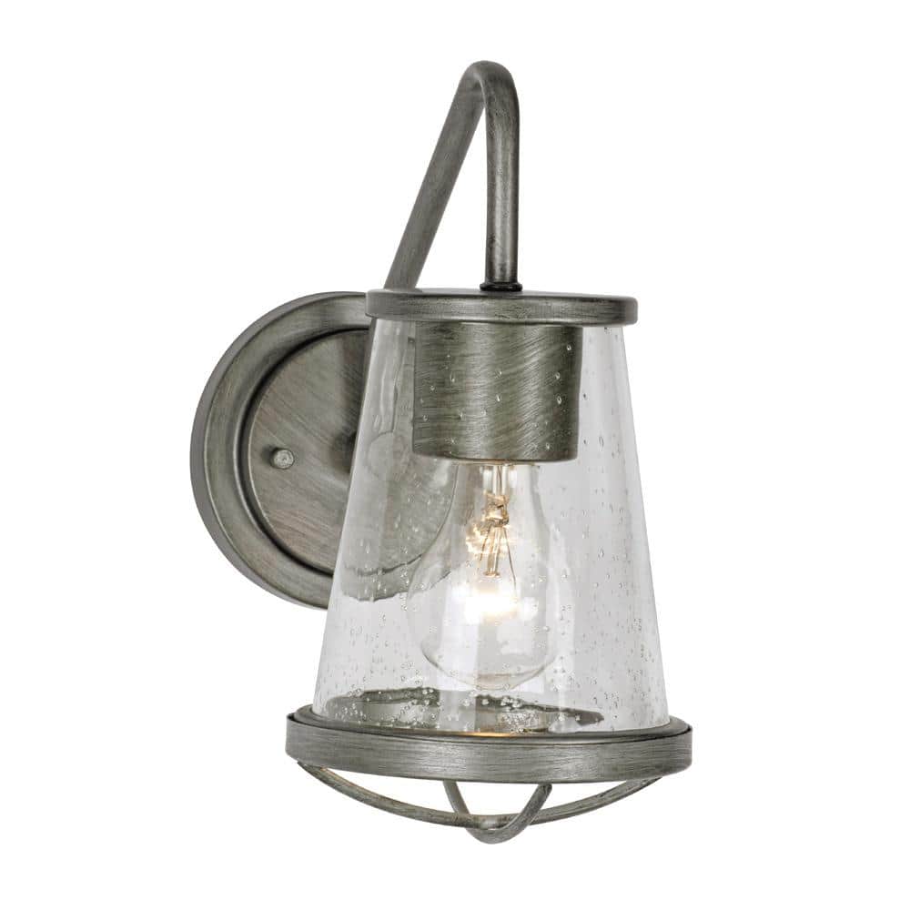 Weathered Iron 10.25" Industrial Cage Wall Sconce